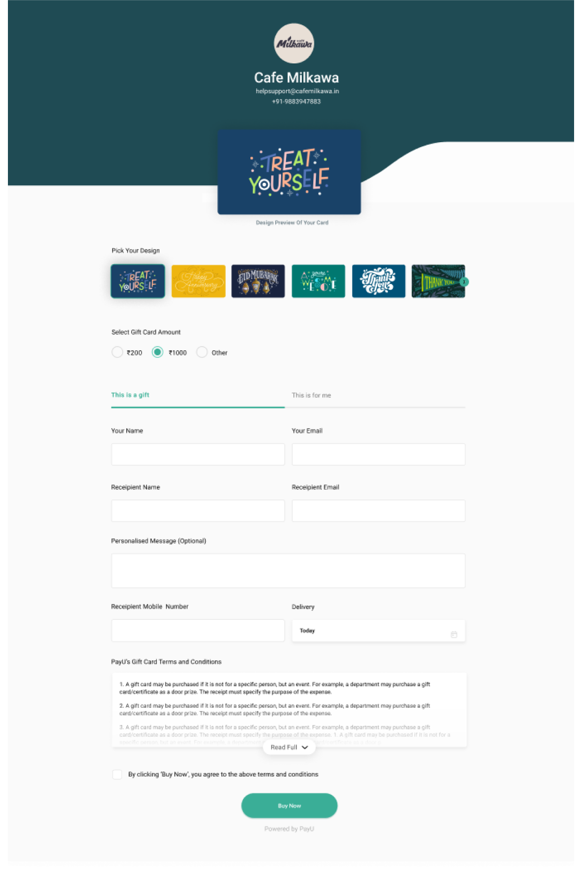 Get a Built-In Payment Gateway